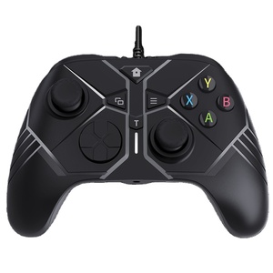 Controlador de juegos con cable de motor de vibración para PC y XOne multifunción con programación macro