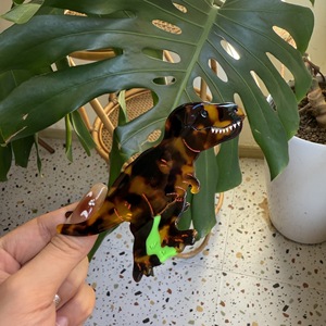 New Animal Shape Hair Claw <strong>Clips</strong> in Cellulose Acetate <strong>Tiger</strong> Kangaroo Dinosaur Leopard Hippo for Daily Hair Decoration - Product Image 5