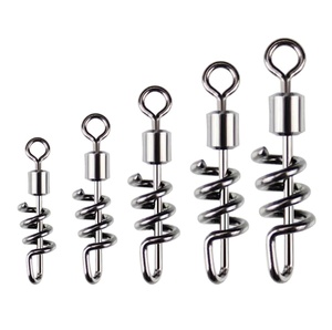 無料サンプル高強度2 #/4 #/6 #/8 #/10 # ステンレス鋼ローリングスイベル、ねじ込みスナップ付き - Product Image 1