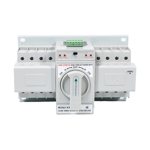 M MZQ2 New Model 4 Pole 63A Automatic Transfer <strong>Switch</strong> 2 3 4 P 100 200 Amp Manual Auto Transfer ATS <strong>Switch</strong>