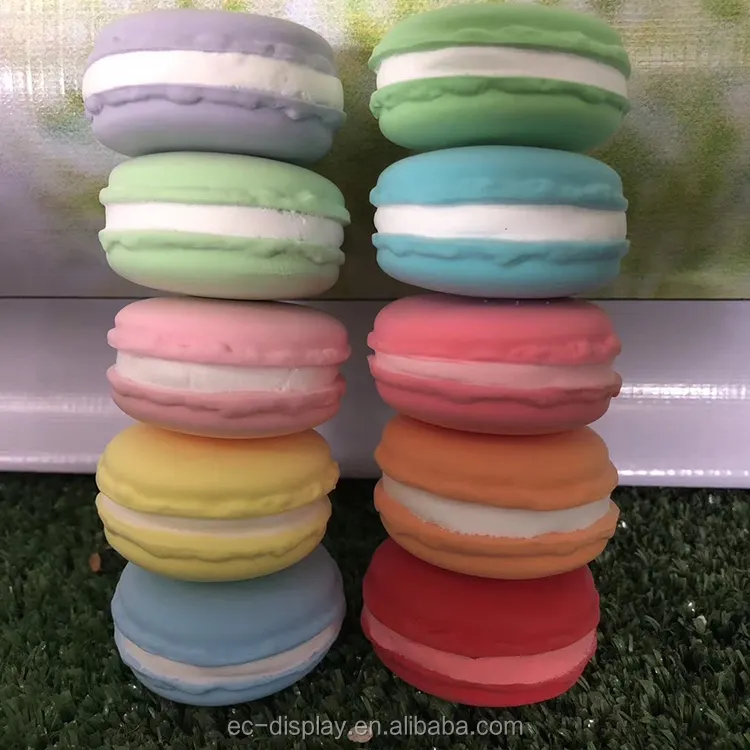 Personalizado resina macarons doces de ouro bola de Natal artificial adereços souvenirs