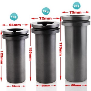 高纯石墨坩埚铸造熔炼坩埚用于精炼金银铜废料首饰 - Product Image 1