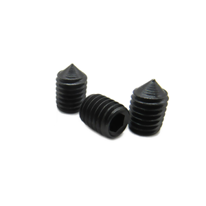 DIN914 ISO koni noktası makinesi grub vidalı M1.<span class=keywords><strong>4</strong></span> 1.6 1.8 <span class=keywords><strong>2</strong></span> <span class=keywords><strong>2</strong></span>.5 3 3.5 <span class=keywords><strong>4</strong></span> 5 6 8 10 12 14 16 20mm 12.9 sınıf Cr Mo çelik siyah