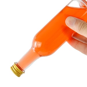 <strong>Empty</strong> 50ml <strong>100ml</strong> 150ml 250ml Long Neck Glass <strong>Wine</strong> Spirit <strong>Bottle</strong> Transparent Mini Alcohol Glass <strong>Bottle</strong> with Screw Aluminum Lid - Product Image 4