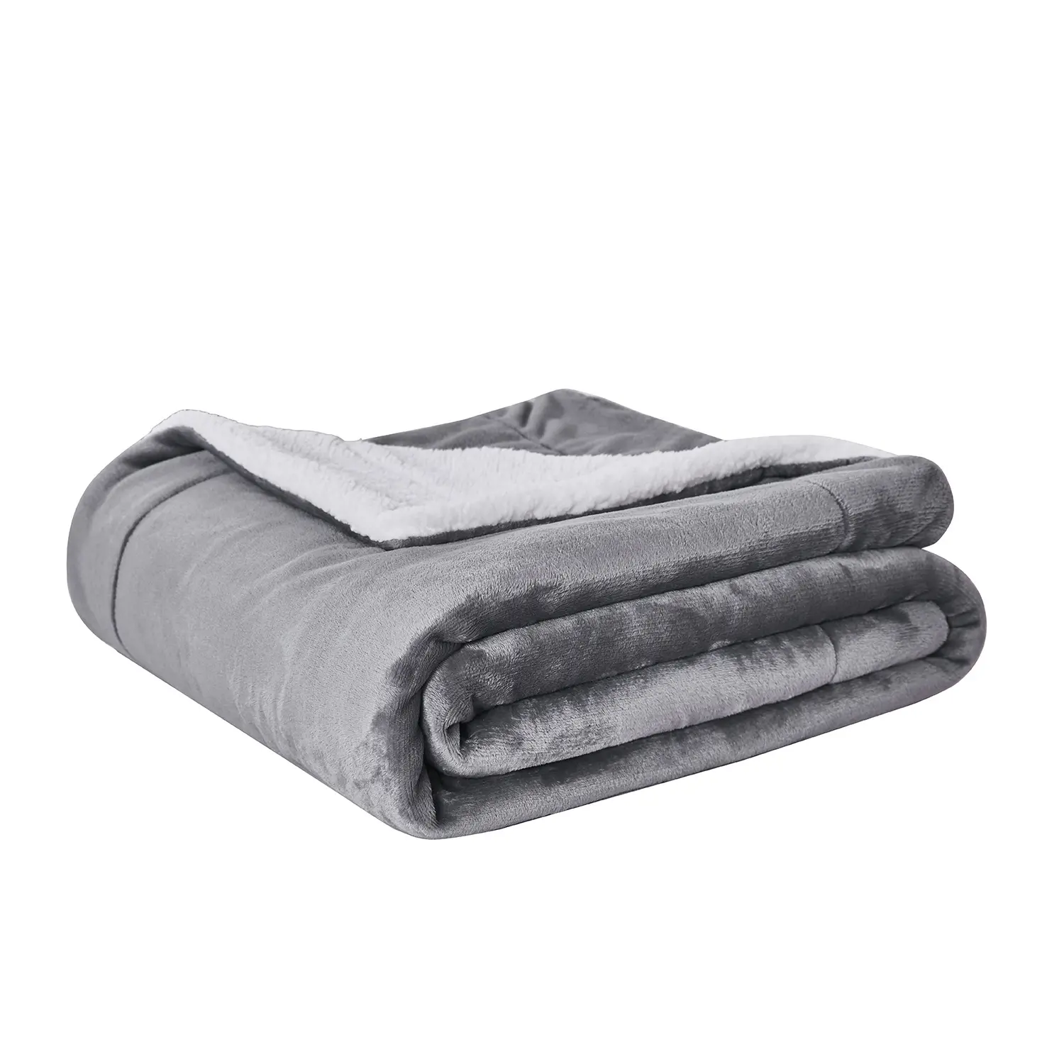 Double layer thickened warm winter flannel coral fleece wool Sherpa Fleece Blanket