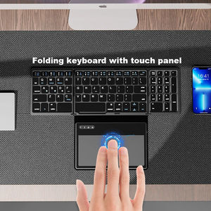 Mini teclado plegable inalámbrico portátil Qwerty con panel táctil para tableta iPad para iOS Android Windows - Product Image 2