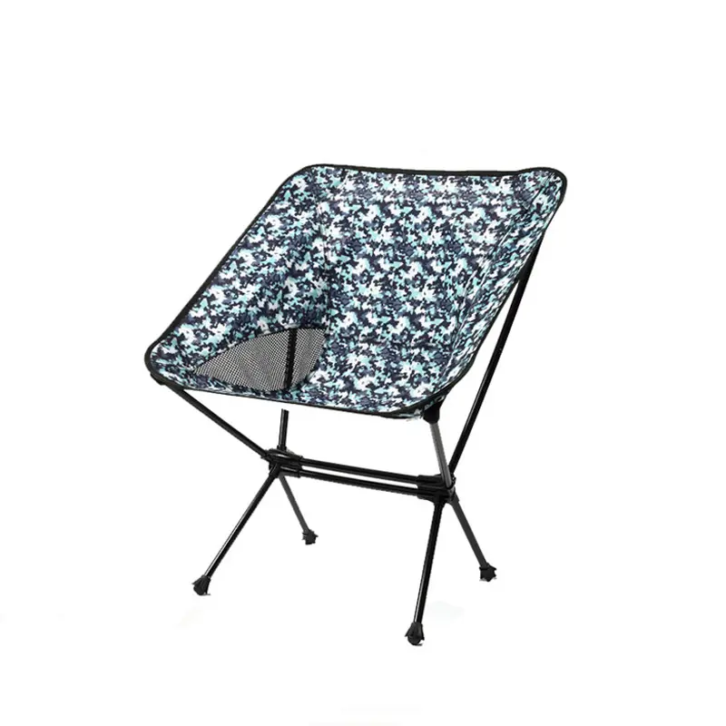 Silla plegable ultraligera para acampar, silla de playa de aleación de aluminio para pesca al aire libre, personalizada, venta al por mayor