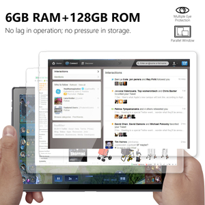 Tableta 2 en 1 de 10 pulgadas con Teclado extraíble, Tablet con Android, 6 Ram + 128 Rom, gran almacenamiento para todas las tabletas y Pc, última actualización - Product Image 4