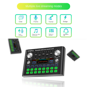 Tarjeta de sonido Vocal de transmisión en vivo profesional, mezclador de interfaz de Audio, compatible con tarjeta de sonido de - Product Image 5