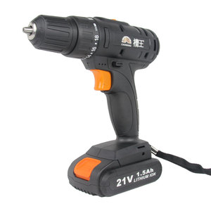 最大 21V 1500W 双电池组锂离子无绳电钻