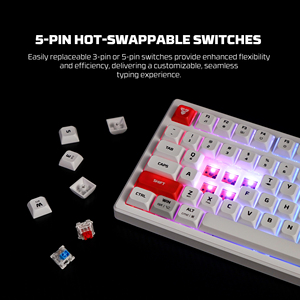 FANTECH ATOM PRO79 MK917 Mechanical <strong>Keyboard</strong> RGB Wireless <strong>Bluetooth</strong> Tablet <strong>Keyboard</strong> Gaming Mechanical <strong>Keyboard</strong> - Product Image 4