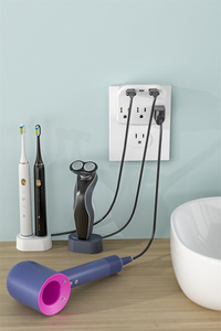 批发1至3路电源插座、壁挂式电涌保护器、带2个USB + C型端口的壁挂式电源插座
