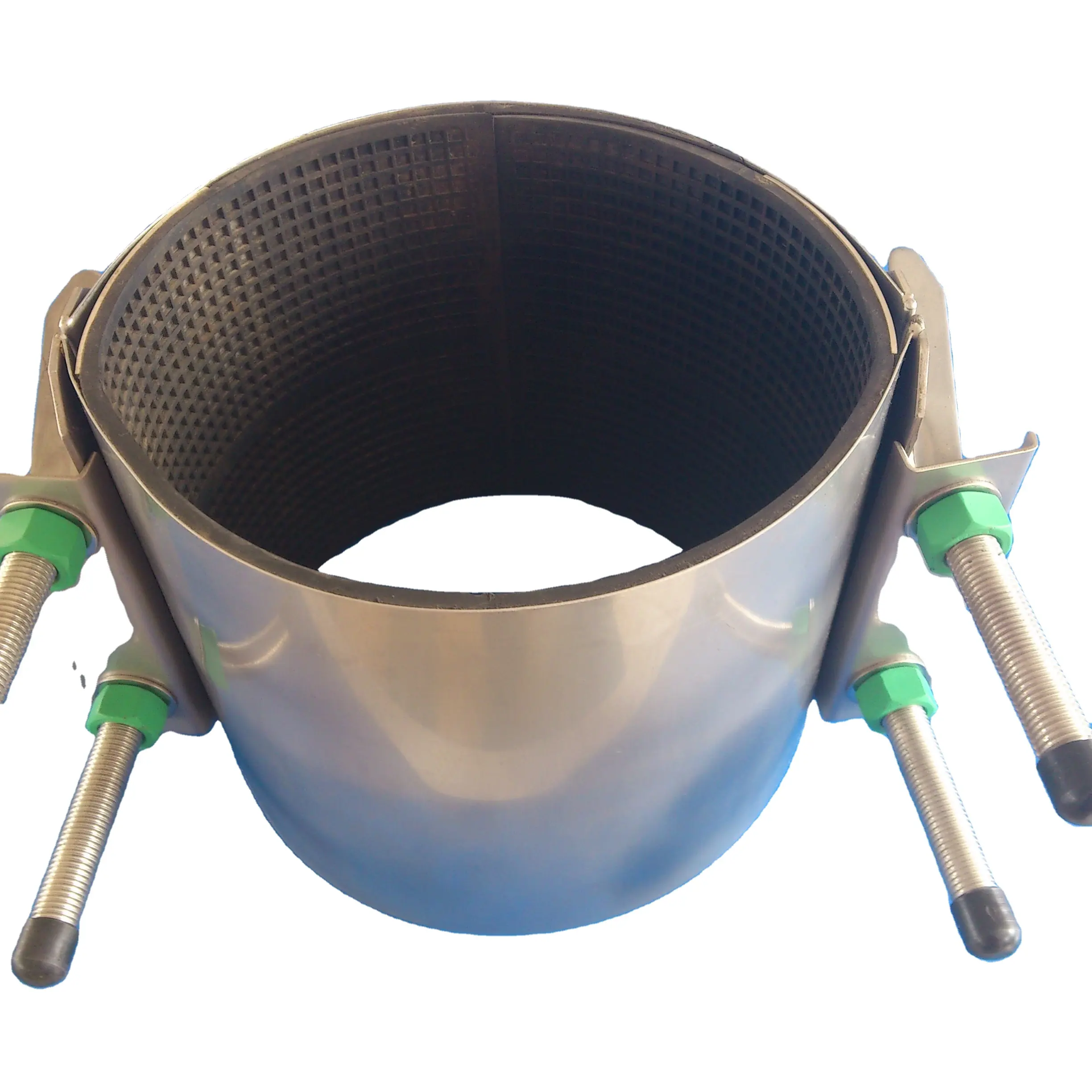 Tubería de agua de hierro dúctil, abrazadera de reparación principal de agua de una/doble banda Flexible, acoplamiento sin aire, de emergencia, de acero inoxidable