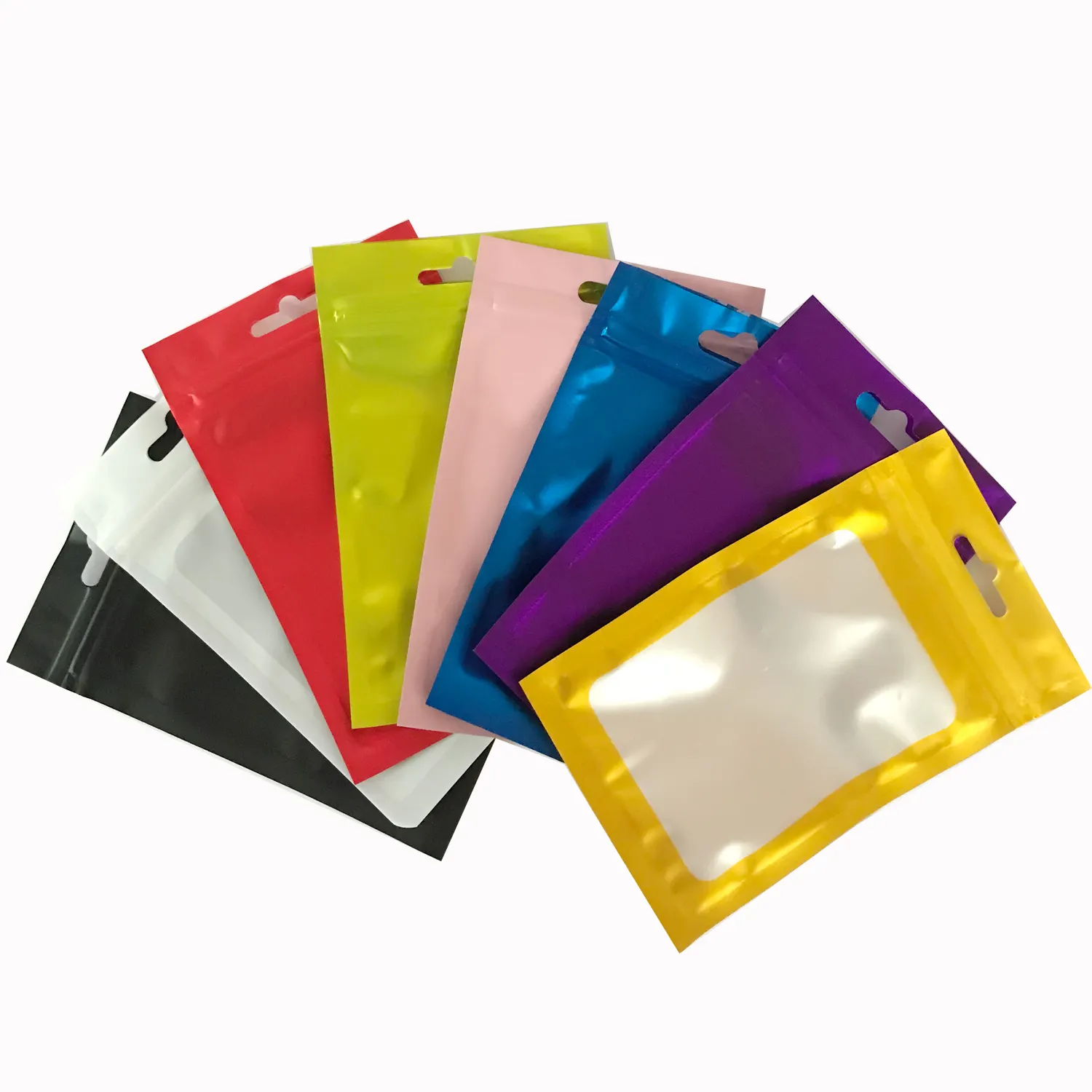 100pcs small resealable mylar foil printed plastic zip lock bag for spice zip lock clear plastic bag