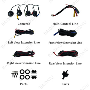 3d 360度视环视系统全景全方位倒车摄像头360度全景汽车摄像头 - Product Image 3