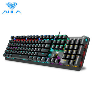 Mechanical Control Board Blue Switch 104 Keys Anti-Ghosting Backlit Gaming Mechanical Wired <span class=keywords><strong>Keyboard</strong></span> For Pc Gamer Teclado