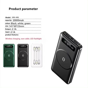 Factory Customization With Cable Dual <strong>USB</strong> <strong>Output</strong> Micro TYPE-C <strong>Input</strong> Thin Multifunctional Wireless Power Bank 20000 Mah - Product Image 6
