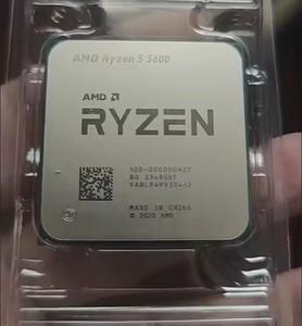 AMD R5 5600トレイ3.5 GHz 6コア12スレッドCPUプロセッサ7NM L3 = 32M 100-000000927ソケットAM4用 - Product Image 1