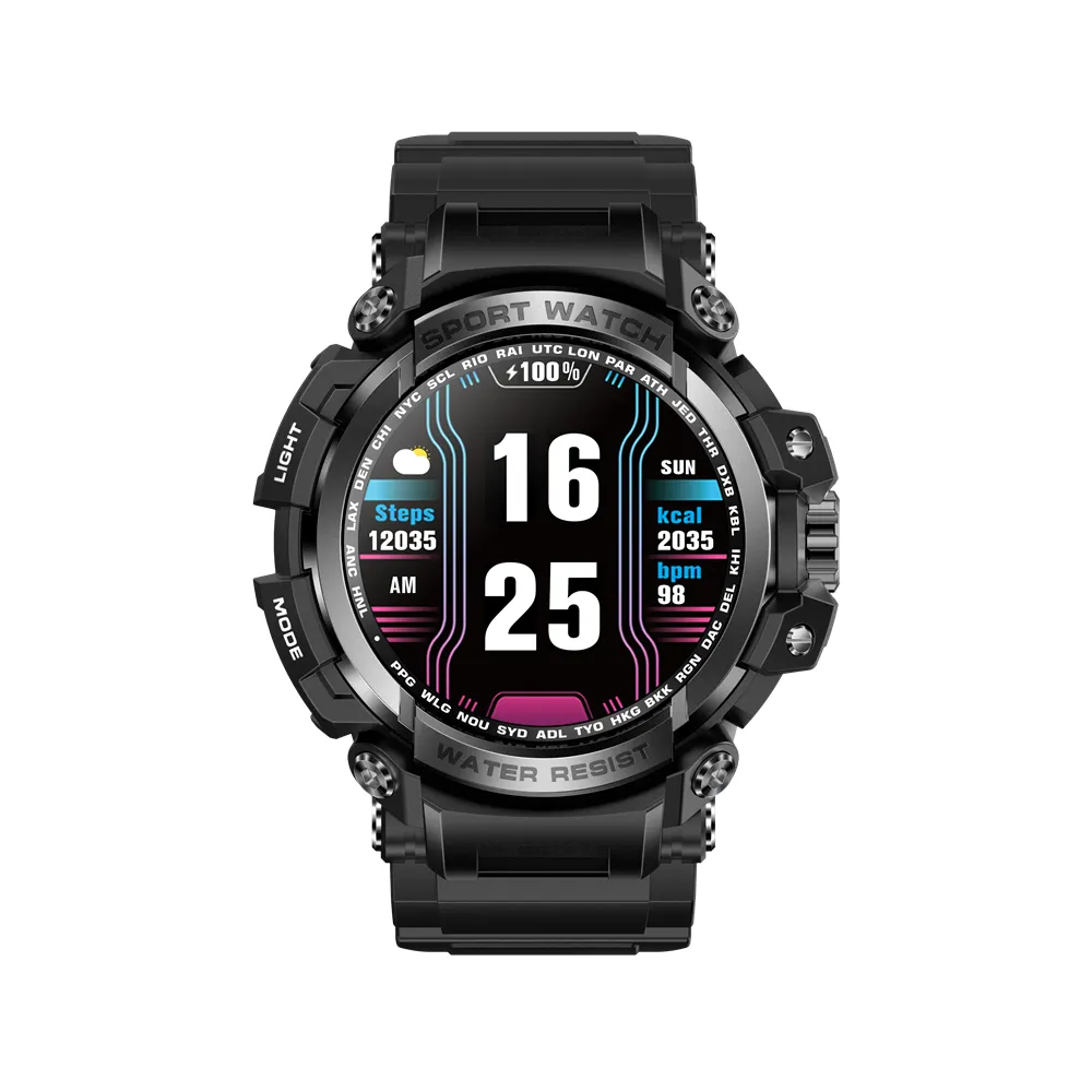 Smartwatch da uomo di vendita caldo impermeabile antiurto Sport Android Ios Smart Watch schermo rotondo per Iphone Samsung custodia per cellulare