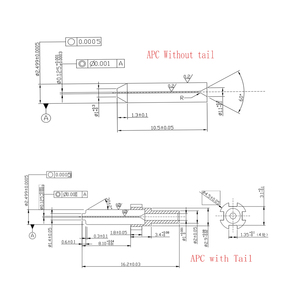 <span class=keywords><strong>PC</strong></span>/UPC/APC מחבר פרול דיוק גבוה סיבי זירקוניה פרול קרמי 126um 200um 220um 230um 400um 500um פרול קרמי