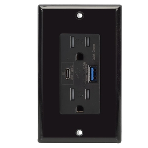 เต้ารับอัจฉริยะ USB 65W แบบใหม่15A ช่องเสียบ TR แบบ USB Type C PD พิมพ์พอร์ต QC ช่องเสียบ USB ที่ชาร์จเร็วอยู่ในรายการ - Product Image 6