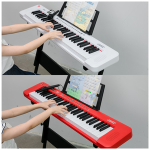 Tastiera a doppia tastiera per organo elettronico funzione Sustain Learning caratteristiche per pianoforte - Product Image 5