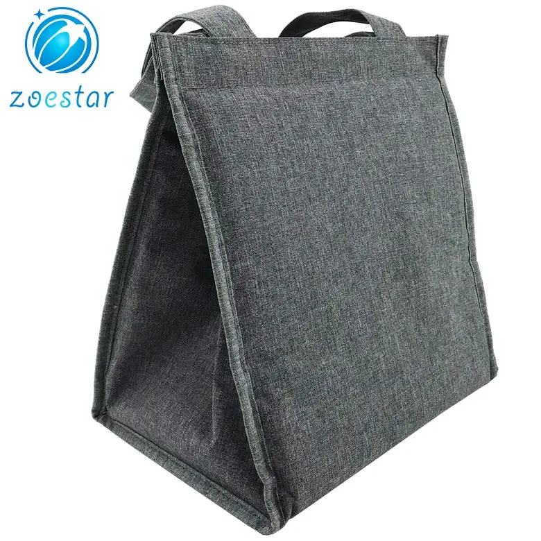 Yalıtımlı Tote öğle yemeği çantası kullanımlık katlanabilir öğle soğutucu çanta kadın erkek yetişkinler çocuklar için