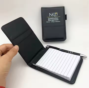 Cubierta de cuero de fábrica con logotipo personalizado impreso con Bloc de notas de papel insertado A7 Planificador de cuero de bolsillo PU Business Small Notebook - Product Image 3