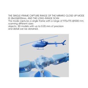 Revopoint miraco Plus Pmax máy quét 3D cầm tay Khả năng tương thích môi trường cao với USB IOS Com giao diện ánh sáng có sẵn - Product Image 3