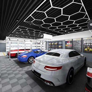HanYin Custom Workshop Lights Led Dreifarbiges Dimmen Led Home Hexagon Decken garagen licht - Product Image 6