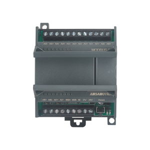 Amsamotion 8AI 8 Entrada analógica Modbus RTU DI/DO AI/AO Módulo de recopilación de datos Relé/Salida de transistor PLC Dedicado