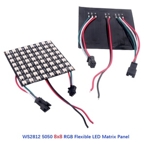 DIYmall Flexible <strong>LED</strong> <strong>Matrix</strong> Display <strong>Pixel</strong> Panel 8x8/16x16/8x32 WS2812 5050 RGB SMD Addressable <strong>LED</strong> <strong>Pixel</strong> Screen for <strong>Arduino</strong>