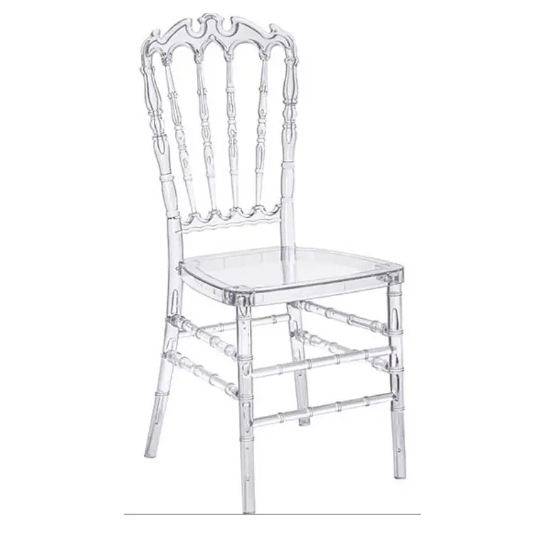 Hotel Furniture Resin Crystal Clear Chair Plastic Event Wedding Party Wholesale Chiavari Chivari Tiffany Chair