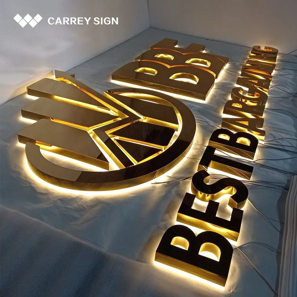Sinal LED 3D para a Empresa marca logotipo loja ao ar livre sinal Sinais Comerciais Personalizados LED Signage Letters