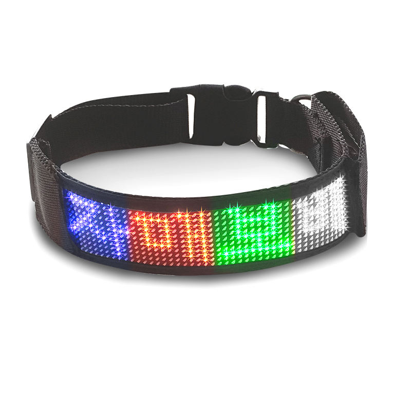 Collier LED multicolore à 4 couleurs fixes