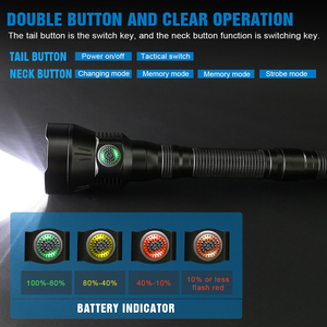 TrustFire 3T6 Pro 5200Lm Tactische Zaklamp Waterdicht Aluminium Lithium Batterij Lange Afstand Buiten voor Jagen in de Nacht - Product Image 5