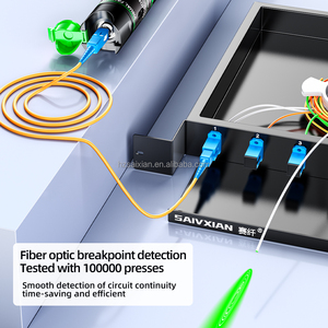 SAIVXAIN High Quality 50mw Pen Type Visual Fault Locator Metal Fuselage Optical Fiber Breakpoint Detector for FTTH WiFi <strong>TCP</strong> 30mv