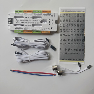 32-Kanal-LED-Treppenlichter Pir Motion Sensor <span class=keywords><strong>Controller</strong></span> Innen 12V 24V für automatische Stufenleiter-Stufen induktion regler