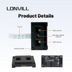 LONVILL, lector de código de barras USB personalizado, motor portátil, ultrafino, mini Módulo de escáner de código QR