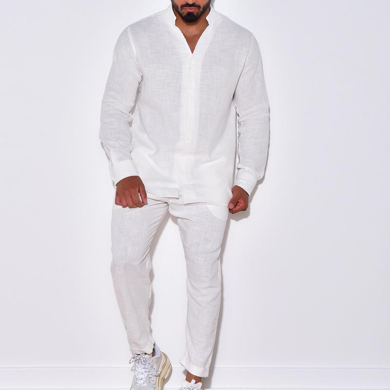 Conjunto dos piezas blanco para hombre