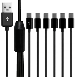 USB 2.0 Type A Male to 6 type-c Male Splitter Y Data Sync and Charge Connector Adapter <strong>Cable</strong> - Product Image 4