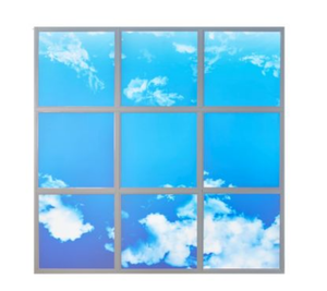 Akıllı uzaktan kumanda dekorasyon mavi gökyüzü ve beyaz bulutlar LED panel AYDINLATMA CCT değiştirilebilir - Product Image 4