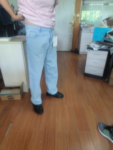 Biểu Tượng Tùy Chỉnh Người Đàn Ông Của Rắn Giản Dị Denim Baggy Jeans Người Đàn Ông Quần Lỏng Phù Hợp Với Jeans Rộng Quần Chân - Product Image 4