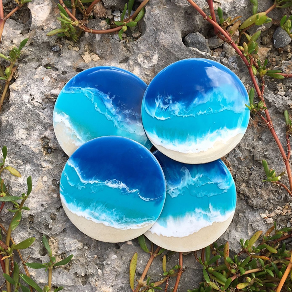 Wave Resin Napkins