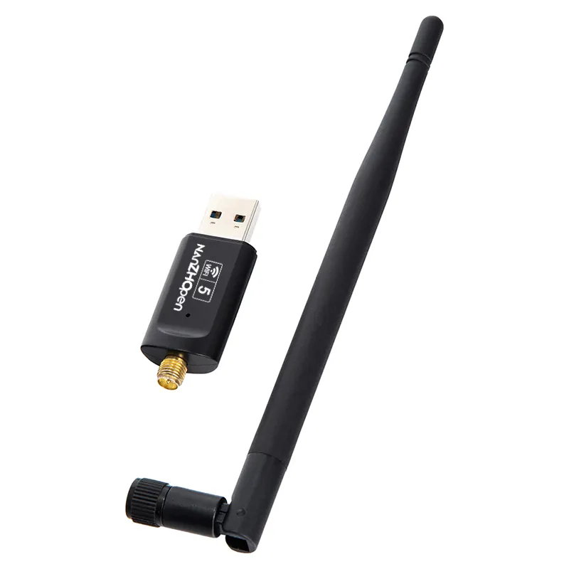 Antenna 5dbi ad alta velocità RTL8812 Chipset adattatore decodificatore wifi usb da 1200mbps per desktop