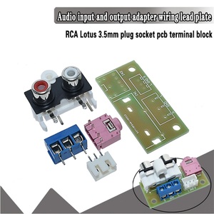 DIY Kit Audio Switch Board RCA 3,5mm Bloque de entrada de audio para amplificador Kit electrónico - Product Image 1