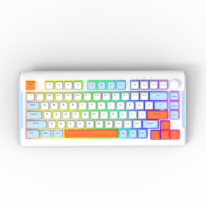 Nuevo diseño 80 teclas RGB LED retroiluminado Teclado mecánico para juegos Interfaz USB Teclado para computadora portátil - Product Image 5