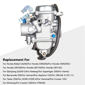 Đôi xi lanh đôi pd26js 26mm Bộ chế hòa khí cho Honda cbt125 cbt250 cmx250 ca250 cb250 cb125t cb250t xe máy bộ chế hòa khí - Product Image 4