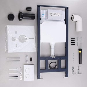 Hidden Air Control Wall Mounted Toilet Concealed <strong>Cistern</strong> Water Tank <strong>WC</strong> for Wall Hung Toilet Tank Carrier,<strong>Push</strong> <strong>Buttons</strong> Included. - Product Image 2
