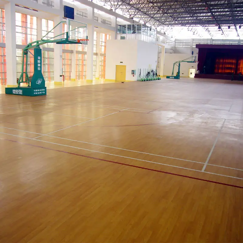 Fabrik direkt verkaufen Outdoor Indoor Sport PVC Holz Parkett Gebraucht Basketball platz Böden Roll matten Zum Verkauf
